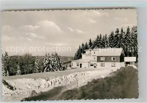 AK / Ansichtskarte Winterberg Hochsauerland Asten Sanatorium Kat. Winterberg