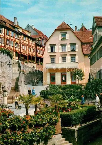 AK / Ansichtskarte Meersburg Bodensee Steigstrasse beim Baerenbrunnen Kat. Meersburg