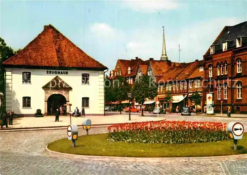 AK / Ansichtskarte Stade Niederelbe Markt mit Zeughaus Kat. Stade