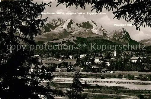 AK / Ansichtskarte Kruen mit Zugspitzmassiv Kat. Kruen