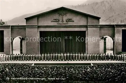 AK / Ansichtskarte Oberammergau Buehne mit Chor Kat. Oberammergau