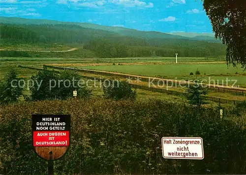 AK / Ansichtskarte Grenze Douane Zoll Zonengrenze Harz  Kat. Zoll