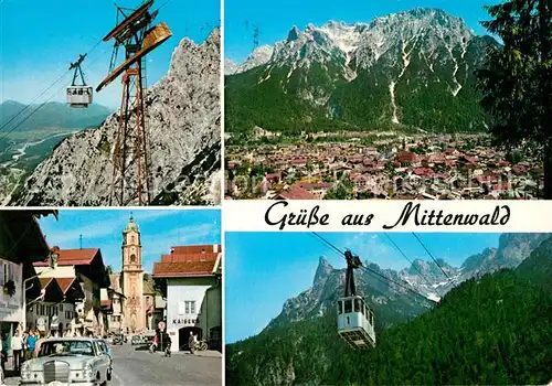 AK / Ansichtskarte Seilbahn Mittenwald  Kat. Bahnen