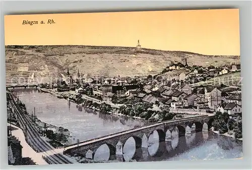 AK / Ansichtskarte Bingen Rhein Teilansicht Drususbruecke Kat. Bingen am Rhein