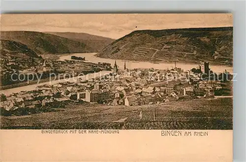 AK / Ansichtskarte Bingen Rhein Bingerbrueck Nahemuendung Kat. Bingen am Rhein