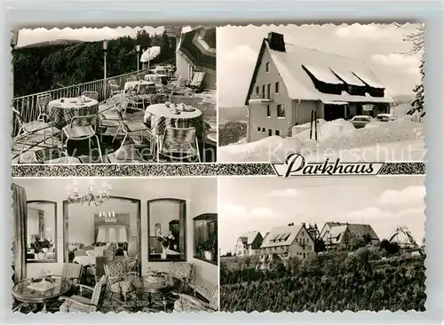 AK / Ansichtskarte Winterberg Hochsauerland Hotel Pension Parkhaus Kat. Winterberg