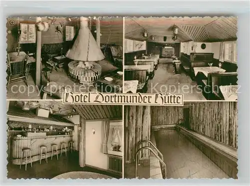 AK / Ansichtskarte Winterberg Hochsauerland Hotel Dortmunder Huette Kat. Winterberg