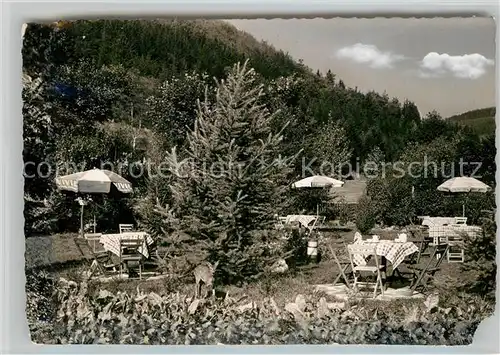 AK / Ansichtskarte Zueschen Sauerland Gasthaus Waldheim Terrasse Kat. Winterberg