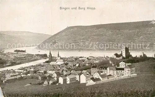 AK / Ansichtskarte Bingen Rhein Burg Klopp  Kat. Bingen am Rhein