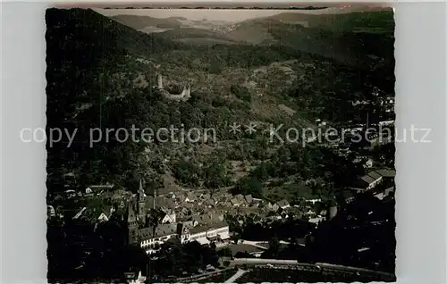 AK / Ansichtskarte Weinheim Bergstrasse Fliegeraufnahme Schloss Kat. Weinheim