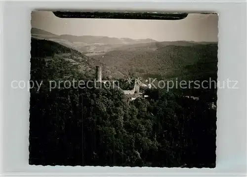 AK / Ansichtskarte Weinheim Bergstrasse Fliegeraufnahme Burgruine Windeck Kat. Weinheim