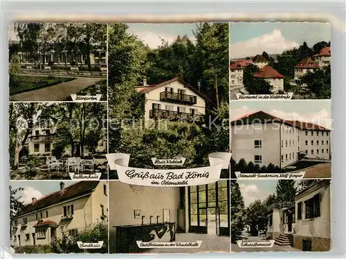 AK / Ansichtskarte Koenig Bad Haus Waldeck Landhaus Schwalbennest Kat. Bad Koenig