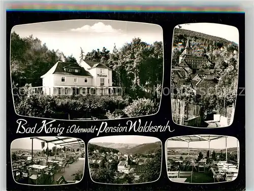 AK / Ansichtskarte Koenig Bad Pension Waldesruh Panorama Terrasse Cafe Kat. Bad Koenig