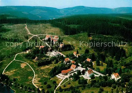 AK / Ansichtskarte Hahnenklee Bockswiese Harz Cafe Restaurant Bastei Fliegeraufnahme Kat. Goslar