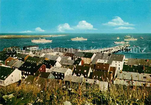 AK / Ansichtskarte Helgoland Blick zur Reede Nordseeinsel Kat. Helgoland