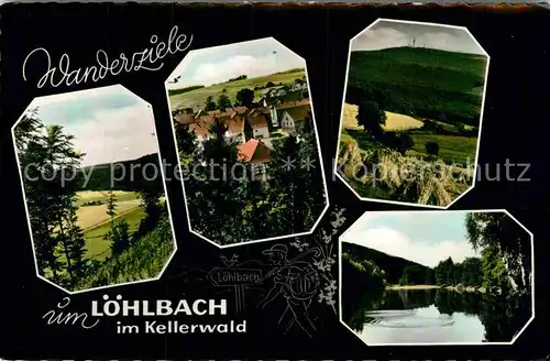 AK / Ansichtskarte Loehlbach Wanderziele im Kellerwald Landschaftspanorama Teich Kat. Haina (Kloster)