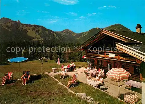 AK / Ansichtskarte Rottach Egern Berggasthaus Baeckeralm Kat. Rottach Egern