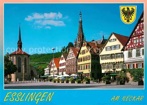 AK / Ansichtskarte Esslingen Neckar Marktplatz Muenster Sankt Paul Frauenkirche Kat. Esslingen am Neckar