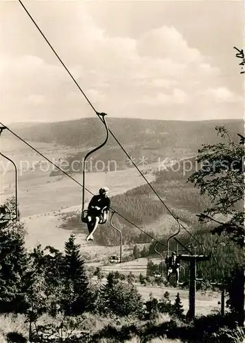 AK / Ansichtskarte Sessellift Fichtelberg Oberwiesenthal  Kat. Bahnen