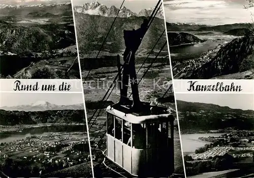 AK / Ansichtskarte Seilbahn Kanzelbahn Ossiachersee Bodensdorf Sattendorf Camping  Kat. Bahnen