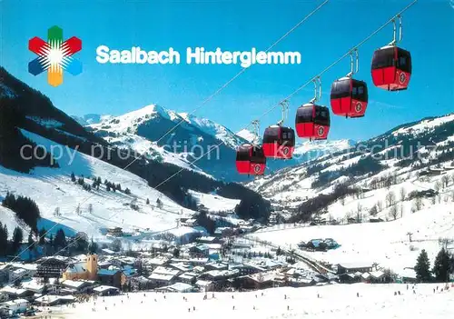 AK / Ansichtskarte Seilbahn Saalbach Hinterglemm Gruppenbahn Kohlmaiskopf  Kat. Bahnen