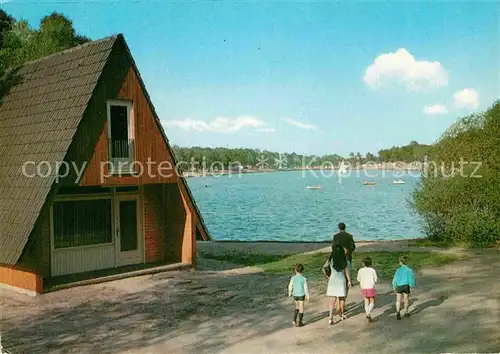 AK / Ansichtskarte Herthasee Strandbad Camping Ferienhaeuser Kat. Lohme Ruegen