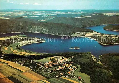 AK / Ansichtskarte Bringhausen Edertalsperre Stausee Fliegeraufnahme Kat. Edertal