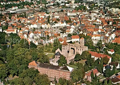 AK / Ansichtskarte Bad Hersfeld Stiftsruine Stadtkirche Fliegeraufnahme Kat. Bad Hersfeld