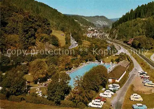 AK / Ansichtskarte Schoenmuenzach im Murgtal Freibad Kat. Baiersbronn