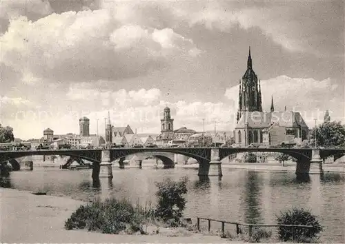 AK / Ansichtskarte Frankfurt Main Mainpartie mit Altstadt Kat. Frankfurt am Main