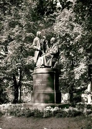 AK / Ansichtskarte Goettingen Niedersachsen Gauss Weber Denkmal Kat. Goettingen