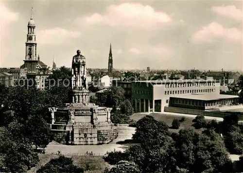 AK / Ansichtskarte Hamburg St Michaelskirche Bismarck Denkmal Jugendherberge Kat. Hamburg