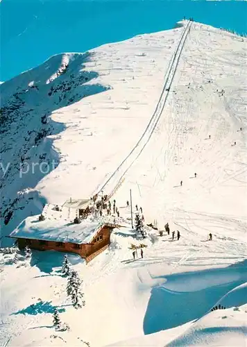 AK / Ansichtskarte Bad Reichenhall Rasthaus Schlegelmulde Predigtstuhl Hochschlegel Gipfelstation Winter Kat. Bad Reichenhall