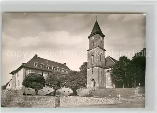 AK / Ansichtskarte Hornbach Zweibruecken Evangelische Kirche Schulgaeude  Kat. Zweibruecken