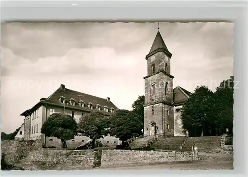 AK / Ansichtskarte Hornbach Zweibruecken Evangelische Kirche Schulgebaeude Kat. Zweibruecken