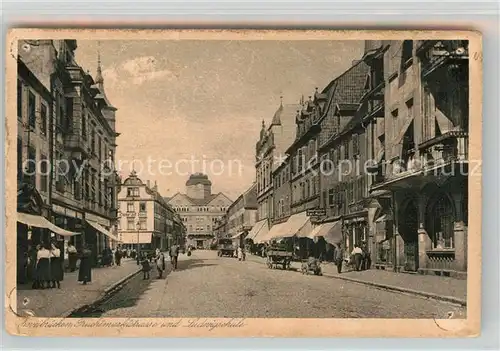 AK / Ansichtskarte Zweibruecken Fruchtmarktstrasse Ludwigschule  Kat. Zweibruecken