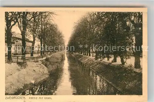 AK / Ansichtskarte Zweibruecken Partie mit Kanal  Kat. Zweibruecken