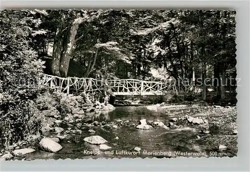 AK / Ansichtskarte Marienberg Westerwald Bruecke im Wald Kat. Bad Marienberg (Westerwald)