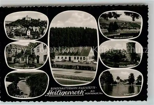 AK / Ansichtskarte Heiligenroth Himmelfeld Wolfsturm Schwimmbad Schloss  Kat. Heiligenroth