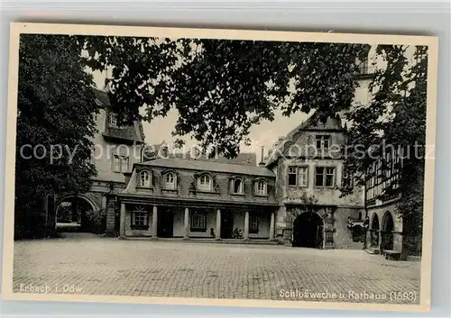 AK / Ansichtskarte Erbach Odenwald Schlosswache Rathaus Kat. Erbach