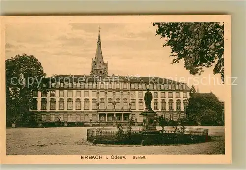 AK / Ansichtskarte Erbach Odenwald Schloss Kat. Erbach