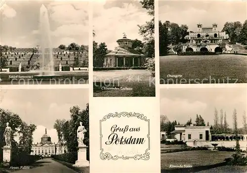 AK / Ansichtskarte Potsdam Chinesisches Teehaus Orangerie Neues Palais Schloss Sanssouci Kat. Potsdam