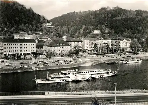 AK / Ansichtskarte Bad Schandau Motorschiff Karl Marx  Kat. Bad Schandau