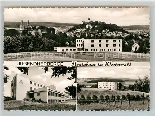 AK / Ansichtskarte Montabaur Westerwald Jugendherberge Panorama Schloss Kat. Montabaur