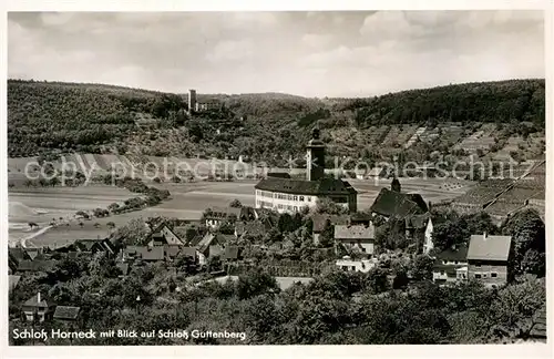 AK / Ansichtskarte Gundelsheim Neckar Schloss Hornegg und Guttenberg