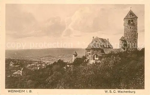 AK / Ansichtskarte Weinheim Bergstrasse Wachenburg Kat. Weinheim