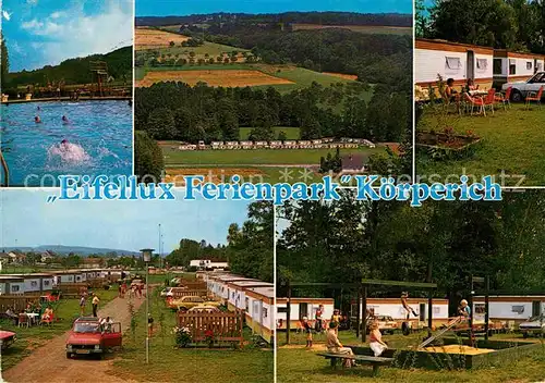 AK / Ansichtskarte Koerperich Eifel Eifellux Ferienpark Bungalows Freibad Kat. Koerperich