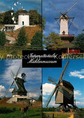 AK / Ansichtskarte Gifhorn Internationales Muehlenmuseum Griechische Ukrainische Kellerhollaender Muehlen  Kat. Gifhorn