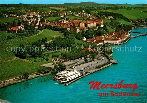 AK / Ansichtskarte Meersburg Bodensee Fliegeraufnahme Kat. Meersburg