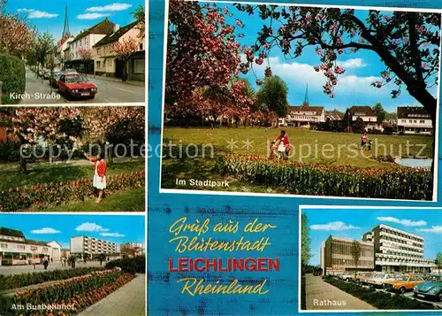 AK / Ansichtskarte Leichlingen Rheinland Rathaus Kirch Strasse Busbahnhof  Kat. Leichlingen (Rheinland)